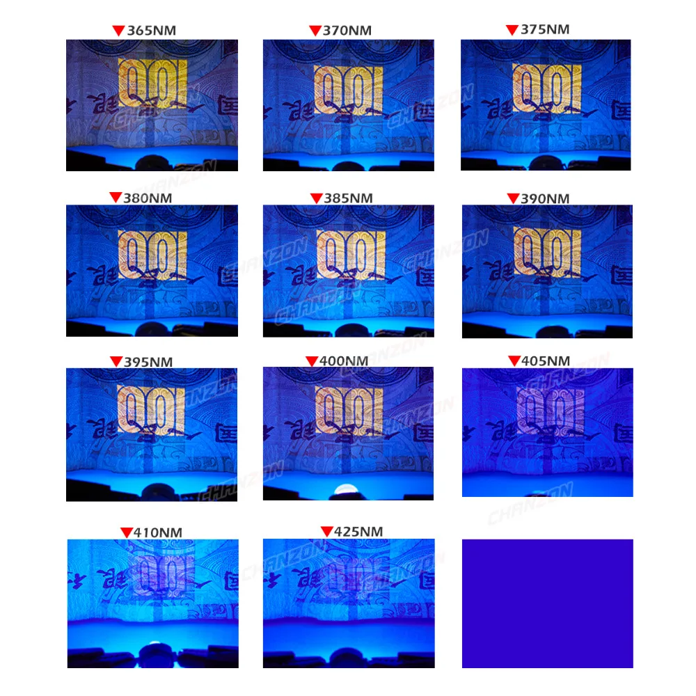 10 шт. 3 Вт светодиодный светильник лампа УФ ультрафиолетовый 375nm 3-3 4 в 400mA-500mA