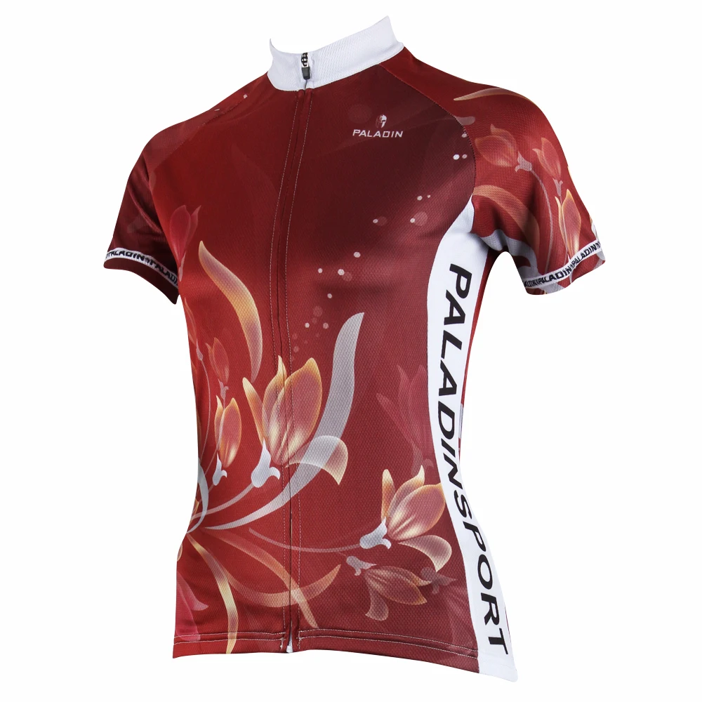 Женская велосипедная рубашка с коротким рукавом PALADIN &quotRed Lily&quot|bike shirt|short sleeve cycling