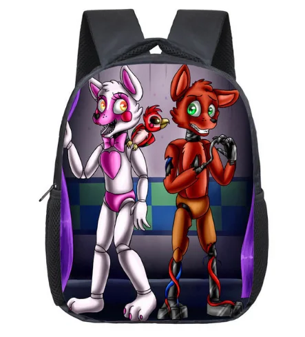 12 Inch Five Nights At Freddys Children School Bags Backpack Kids Kindergarten Bag Freddy Bear Toddler bag - Цвет: Five Nights 7