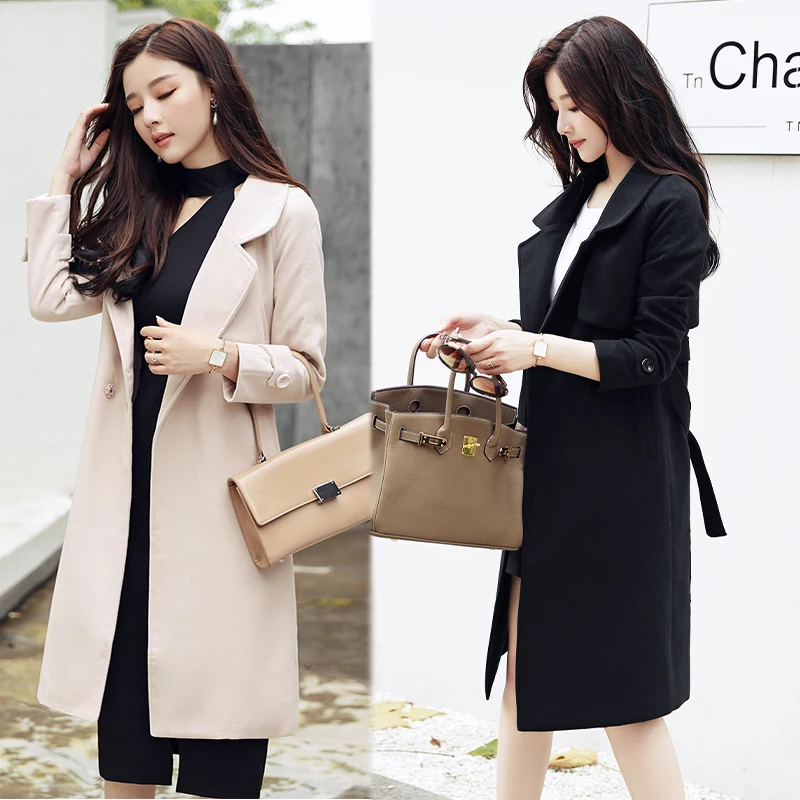 Шерстяное пальто женское 2017 осенне зимнее новое шерстяное темпераментное