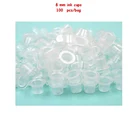 Маленький размер 8 мм, белые тату-чернила, чашки для тату-пистолета, иглы, наконечники чернил, ручки, наборы, поставка 100 шт.лот