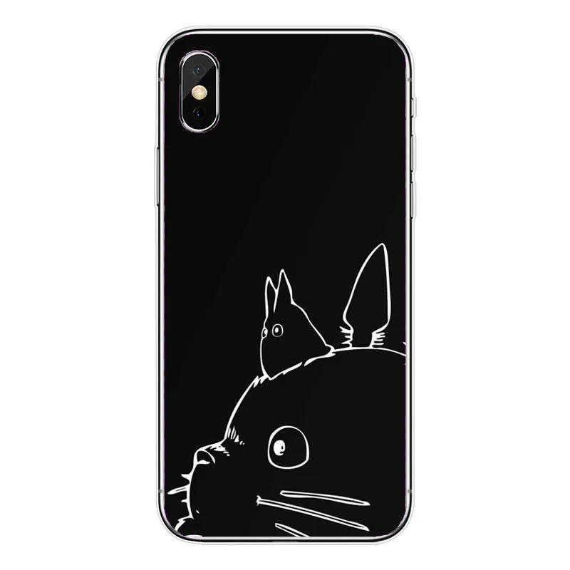 TPU Атлантическая пеламида Тоторо Аниме Ghibli Миядзаки в Viagem de Тихиро Kaonashi Мягкий ТПУ Caso de телефоны Claro для iPhone 7 8 Plus 6 5 Max/4 - Цвет: TPU