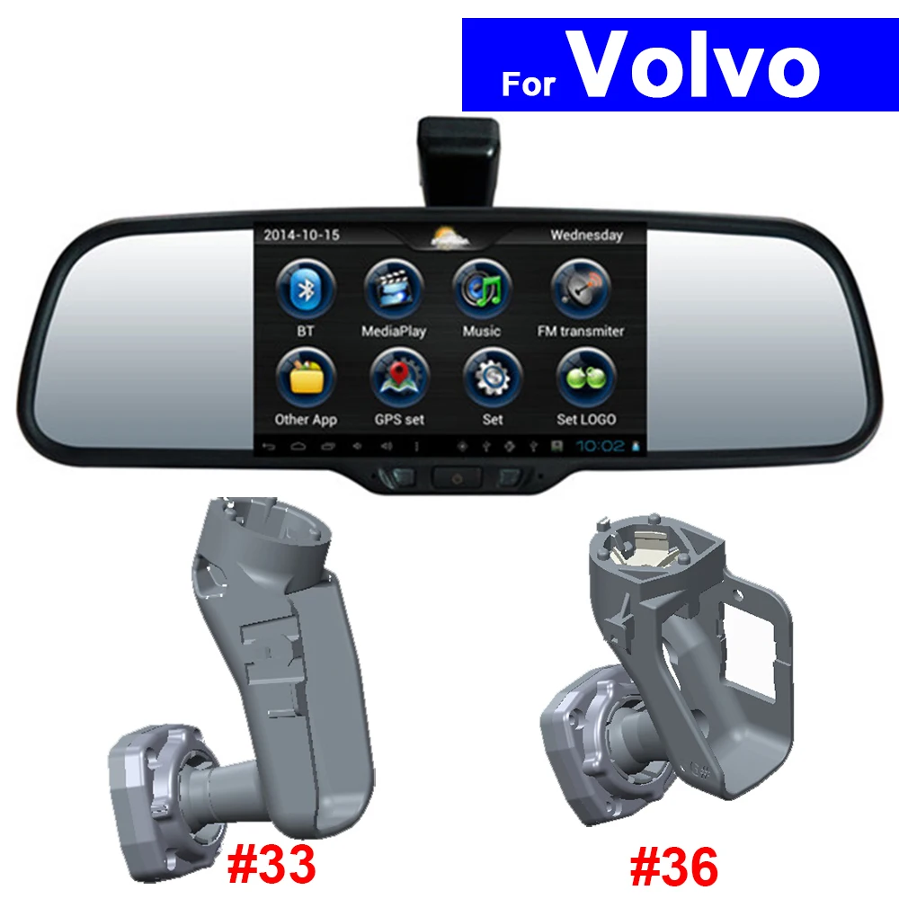 Зеркало заднего вида 5 &quotHD сенсорный экран зеркало DVR GPS Bluetooth навигация WIFI для Volvo