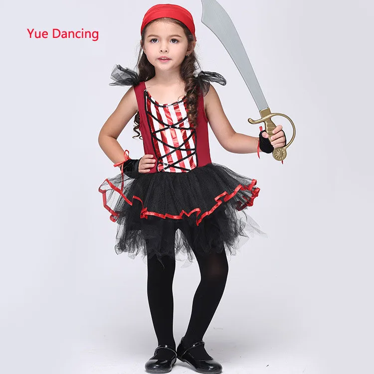 2016 Хэллоуин/Рождество пиратские костюмы вечерние для девочек косплея детей