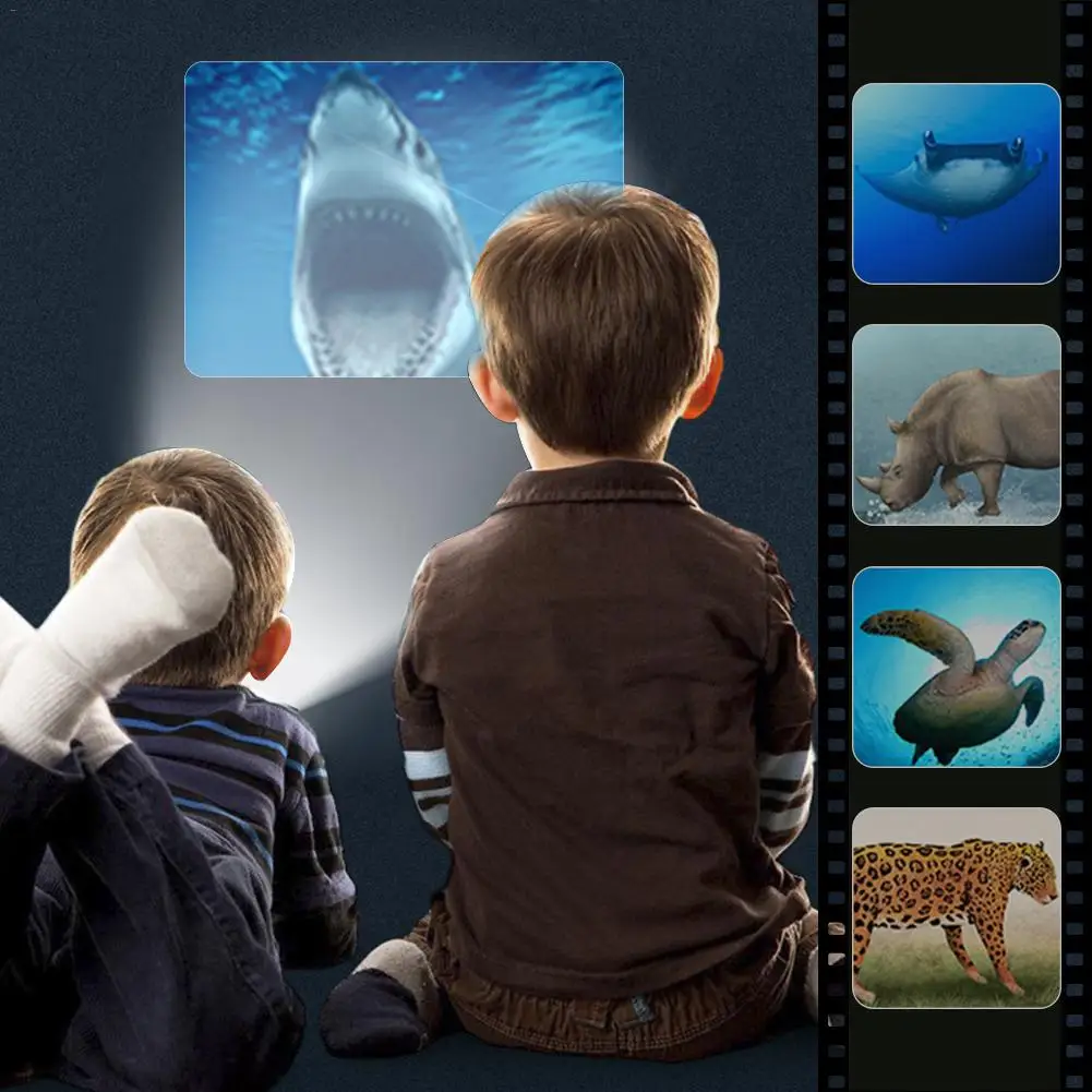 

Mini Projector Torch Education Lightup Toys For Children Kids Develop Play Sleeping Stories Perform Set Child Gift everyday
