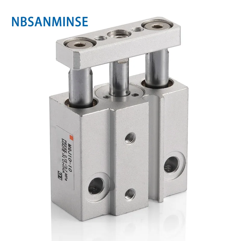 

MGJ 6 10mm Miniature Guide Rod Cylinder Pneumatic Compressed Air Cylinder SMC Type Pneumatic Air Cylinder Double Acting Sanmi
