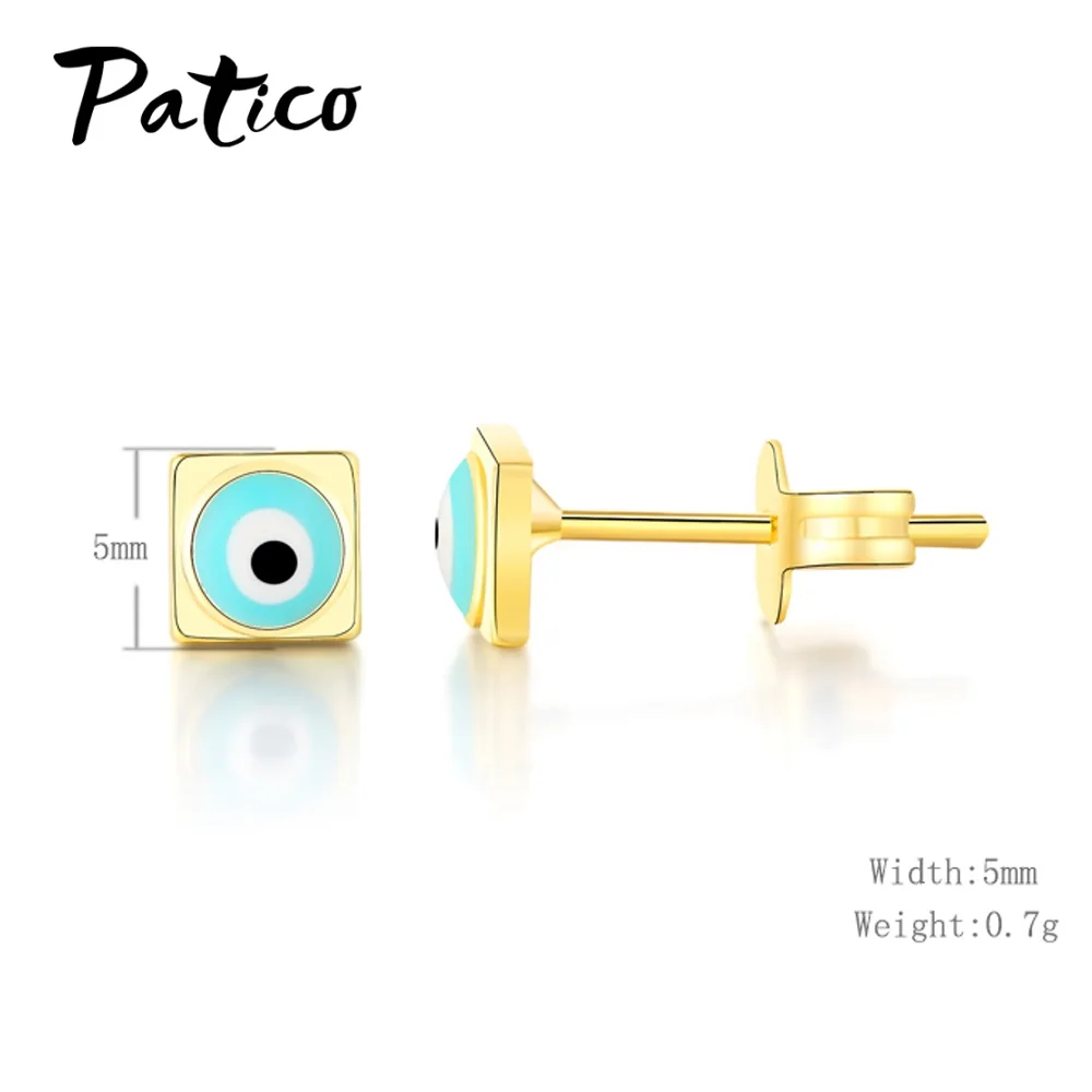New Design 925 Sterling Silver Gold Flower Small Earrings Star Stud Wedding For Women Korean Earings Fashion Jewelry | Украшения и