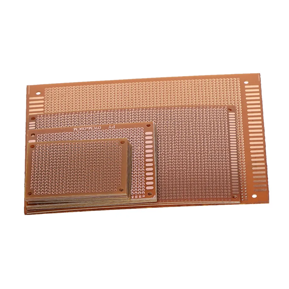 12 шт./компл. DIY макетная плата PCB высокого качества печатная схема прототип макетная доска Stripboard 4 размера для монтажных компонентов