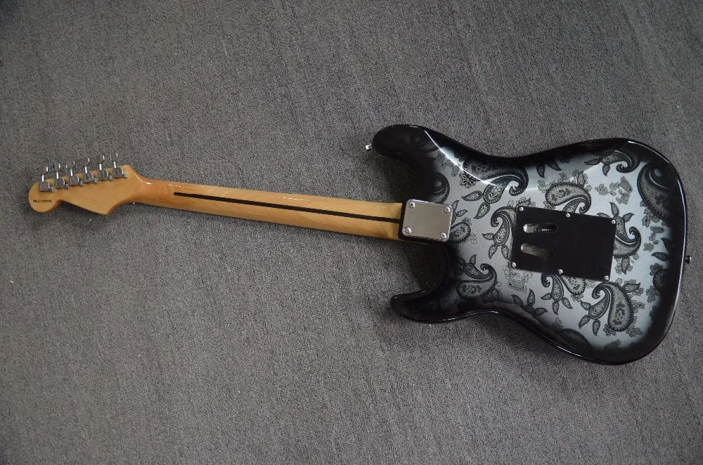 St гитары черный цветок средства ухода за кожей Топ дизайн акрил накладку Floyd rose
