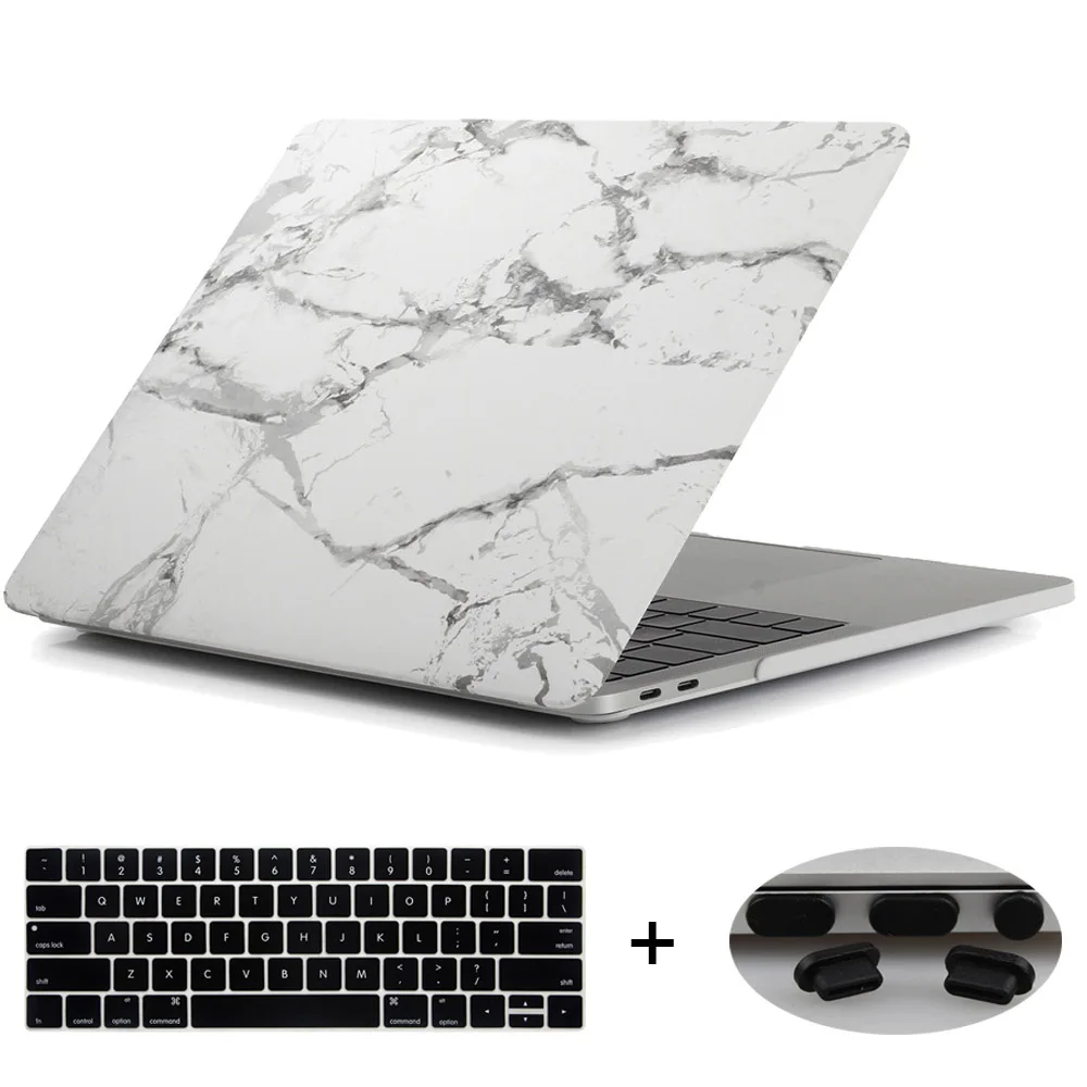 Жесткий чехол Redlai для Macbook Air Pro retina 11 13 15 New Pro 13 15 Touchbar чехол для ноутбука - Цвет: Marble White