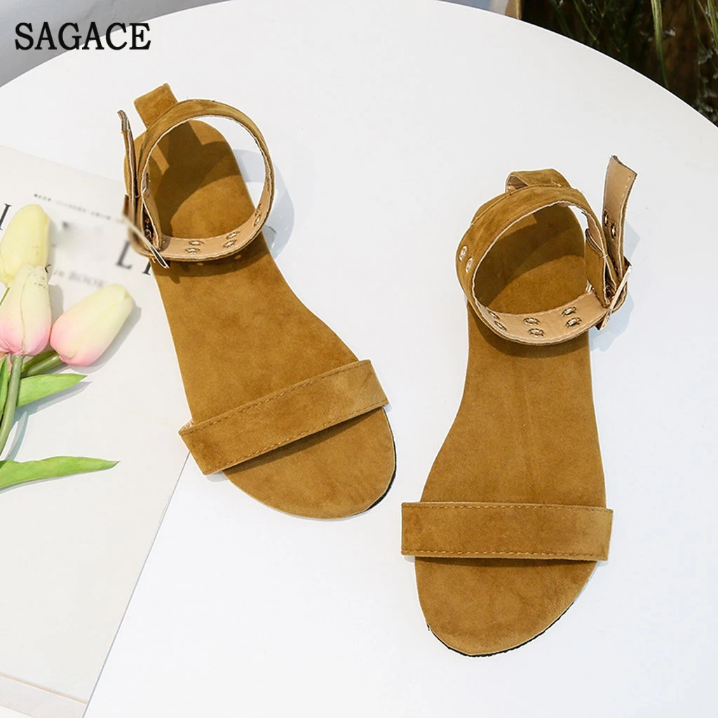 SAGACE модная летняя женская обувь женские тапочки из натуральной кожи на плоской