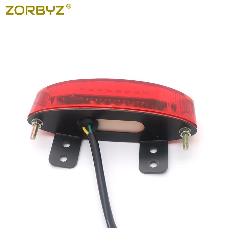 ZORBYZ универсальный мотоцикл заднее крыло край светодиодный задний фонарь стоп