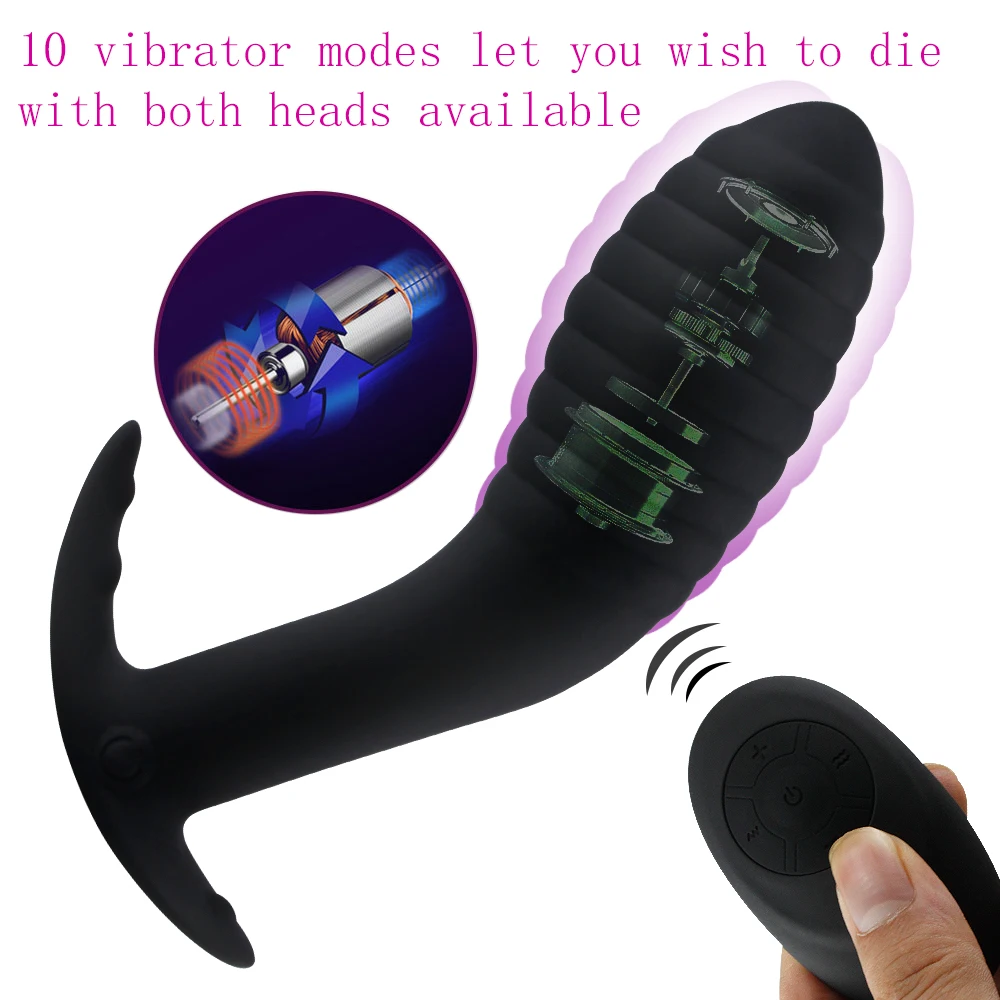 Man nuo S/M/L Anal Plug Vibrator Prostate Massager 10 Speeds Butt Anus Sex Toys for Men Women with Remote Control Waterproof | Красота и