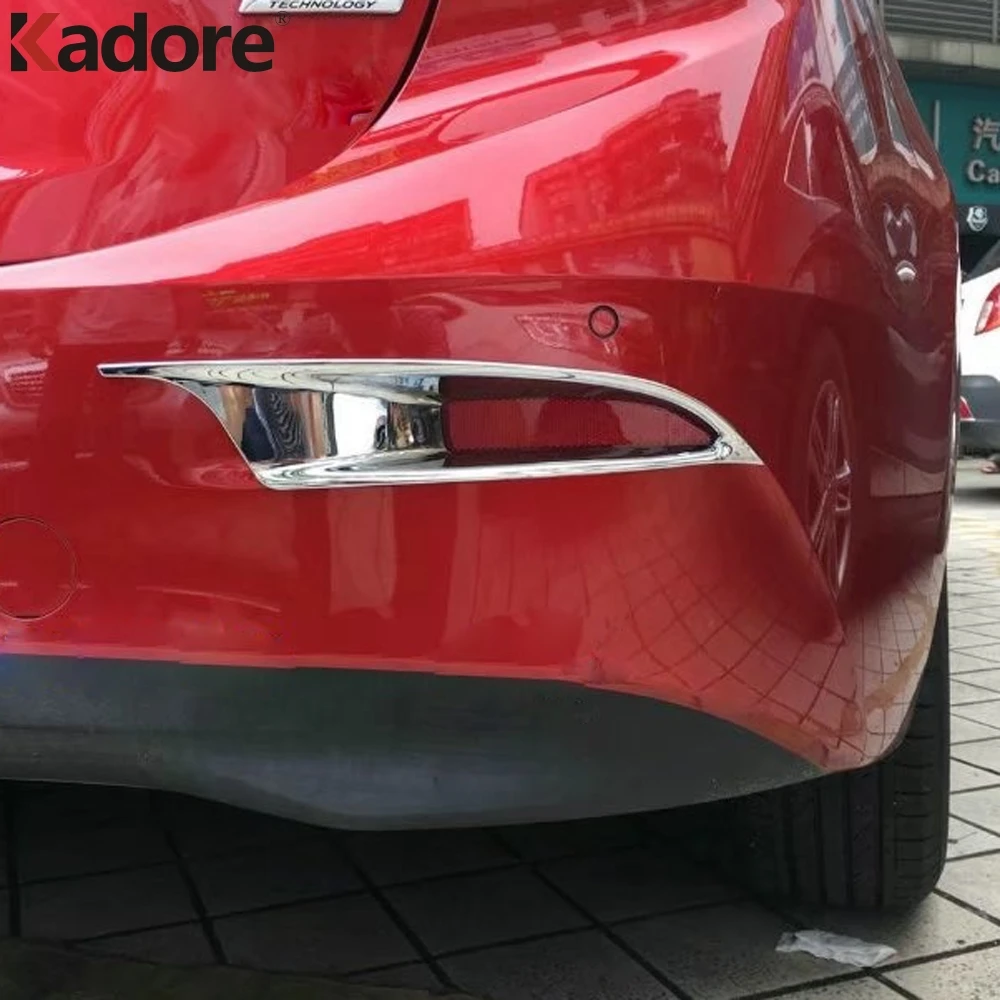 Автомобильный Стайлинг для Mazda 3 M3 Axela 2017 2018 ABS хромированная лампа заднего