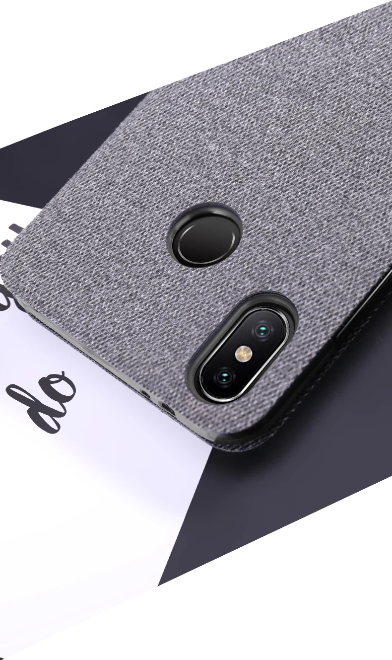 Mi A2 lite чехол MOFI для xiaomi mi A2 тканевый флип-чехол для xiaomi mi A2 lite силиконовый задний чехол Полный чехол Деловой чехол