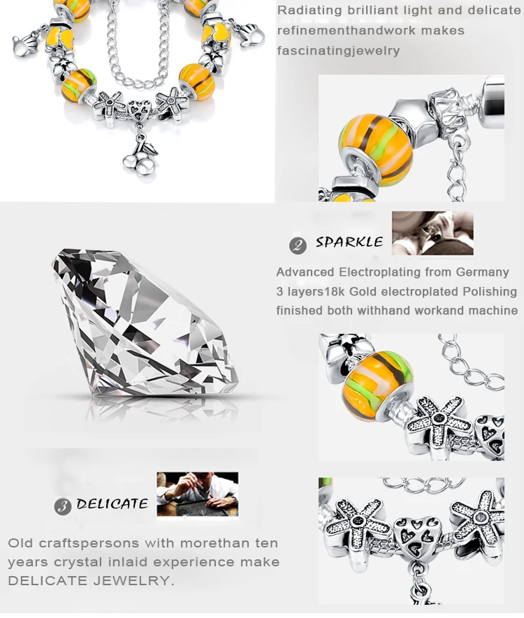 DEVOLOVE Handmade Engagement Bracelets Antique Silver Snake Chain with Charm &amp Beads Pulseira PCBR0020 Dropshipping | Украшения и