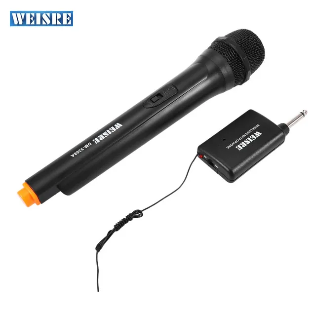 WEISRE DM 3308A Профессиональный VHF беспроводной ручной микрофон двухканальный