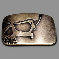 wesbuck brand skull big metal cowboy cowgirl belt buckles