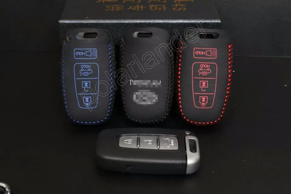

Только красный для HYUDNAI EQUUS автомобильные чехлы для ключей DIY ручной пошив автомобильный чехол для ключей натуральная Высококачественная ко...
