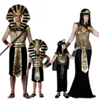 Золотые Костюмы Фараона из Египта для вечевечерние НКИ Одежда для взрослых Египетский Король мужской нарядный костюм принца