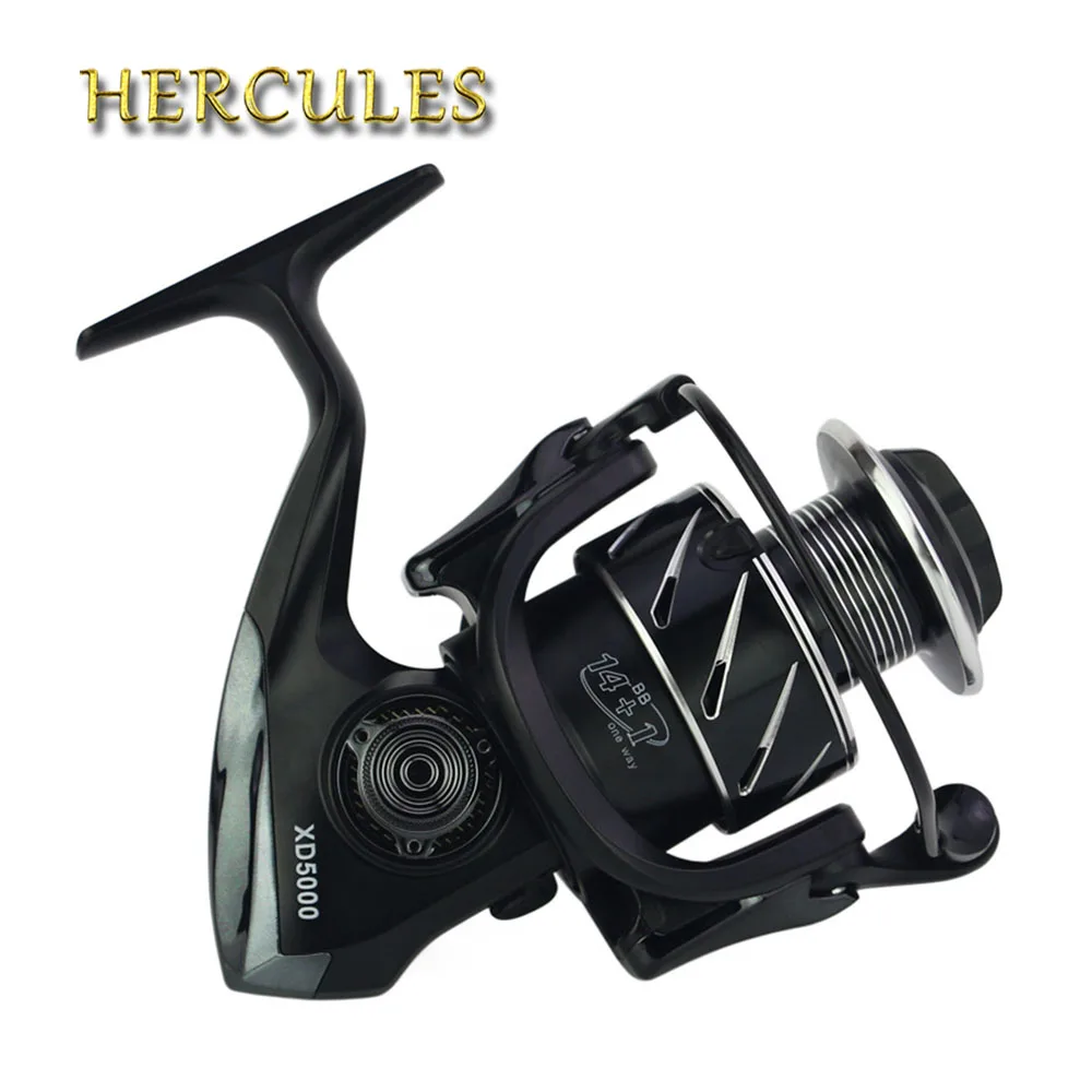 Hercules 5 2: 1 спиннинговая Рыболовная катушка морская вода/Пресноводная 14 + шариковый