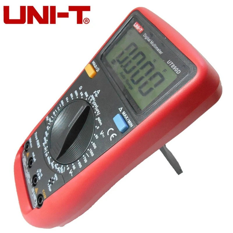 UNI T UT890C+ цифровой мультиметр, измеряющий истинные квадратичные значения Цифровой мультиметр переменного тока постоянного тока тестер LCD Подсветка Частота Диод Температура мультиметра