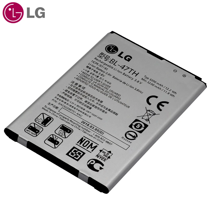 LG BL-47TH Аккумулятор для телефона LG Optimus G Pro 2 F350 F350K F350S F350L D837 D838 сменные батареи 3200 мАч