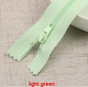 light green 10 шт./лот 20 см Длина красочные нейлоновые молнии по индивидуальному заказу Портплед швейные изделия ручной работы DIY аксессуары 40 Цвета P080 - Цвет: light green