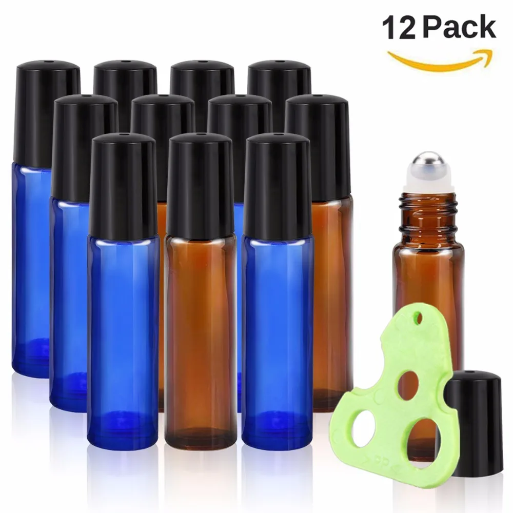 10 мл эфирные масла роликовые бутылки стеклянные рулон на с шарики ролики из