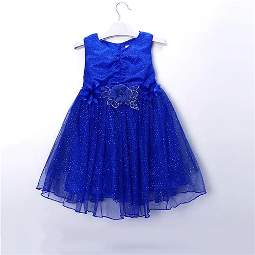 Платье для девочек; vestido infantil jurk; платье для девочек на Рождество; платья для маленьких девочек; костюм принцессы; свадебное платье - Цвет: Blue ws