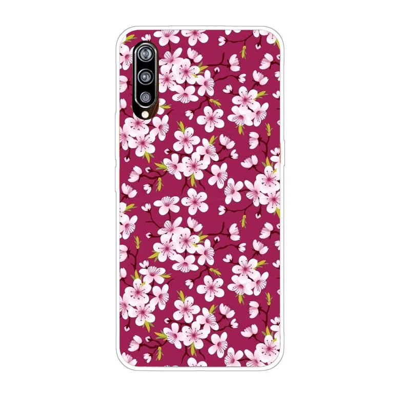 Vivo IQOO Case Silicon Colorful flower Painting Soft TPU Back Cover for Phone protect cases shell |