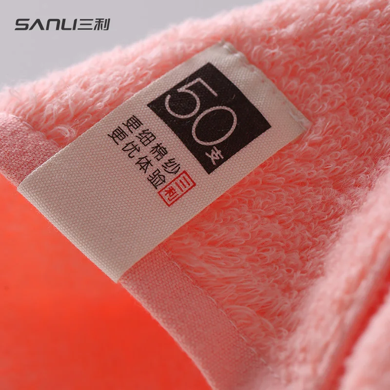 Однотонное большое Хлопковое полотенце для лица впитывающая ткань Мочалка