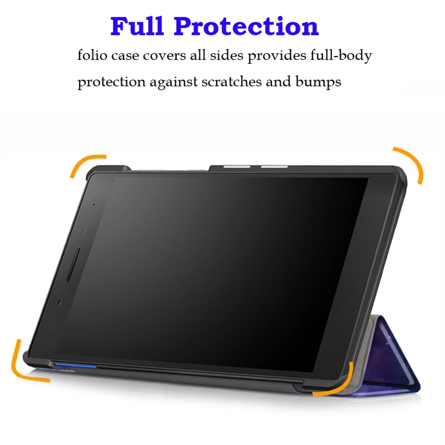 Ультра тонкий магнитный чехол для lenovo Tab 7 Essential TB-7304F TB-7304I TB-7304x " планшет подставка Funda крышка+ защитная пленка на экран+ подставка для ручек