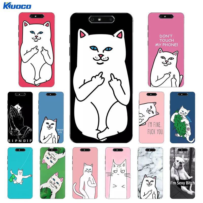 DIY Phone Case For ZTE Axon 7 Mini A2017 Shell Nubia Z11 MAX Cover Z9 Soft TPU Finger Cat Printing Coque |