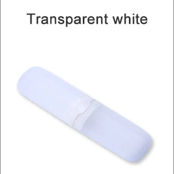 Transparent White Портативный держатель для зубной пасты и щетки коробка для домашнего хранения чашка для путешествий походная зубная щетка для хранения аксессуары для ванной комнаты - Цвет: Transparent White