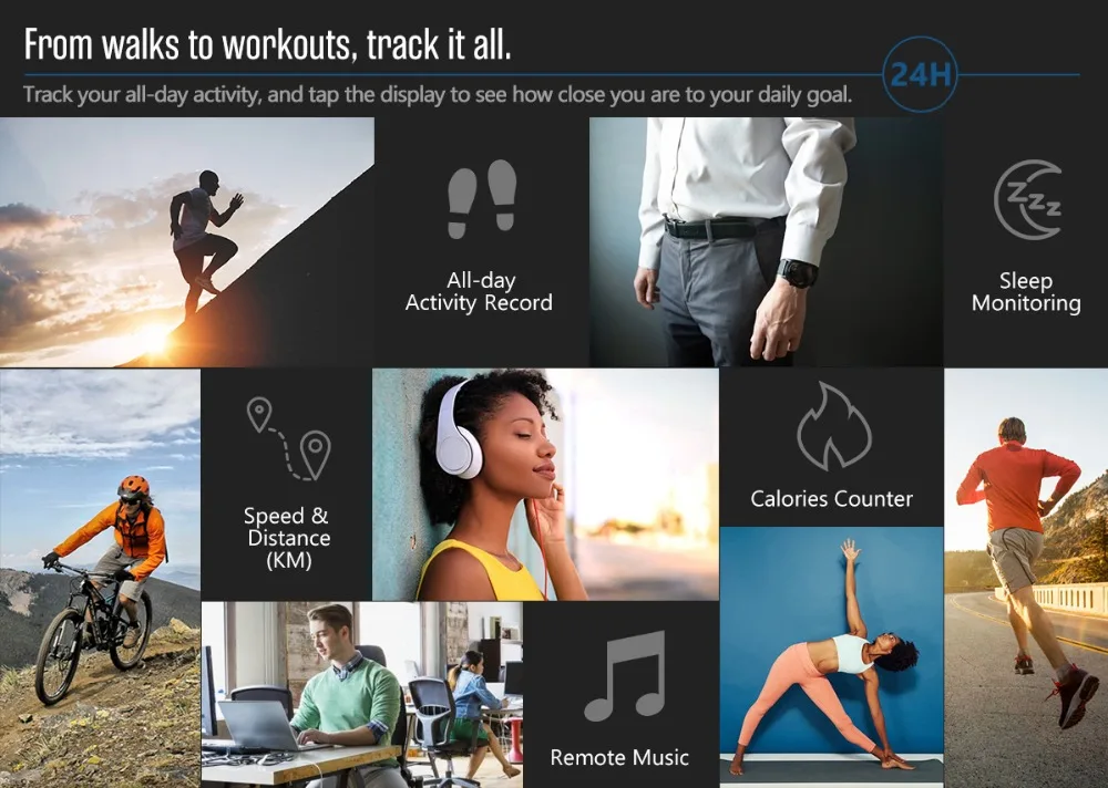 Bluetooth 4,0 Смарт-часы Zeblaze VIBE 3 PRO спортивные Смарт-часы монитор сердечного ритма датчик приближения акселерометр для IOS Android