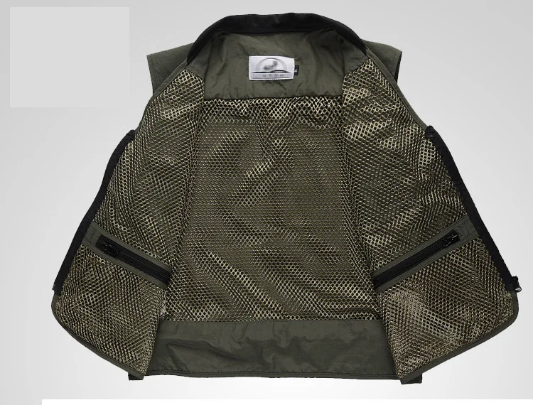 

QIQICHEN Fashion Fisherman Vest Tactical Military Photographers Vest Director Clothes Brand Casual Vest Breathable Multi Pocket