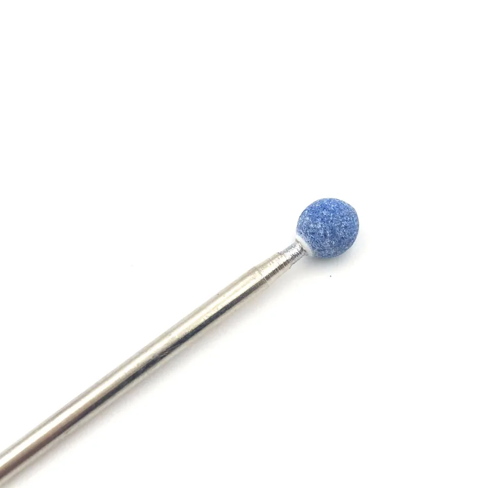 HYTOOS синий корунд мяч для ногтей сверло 3/32 &quotВращающийся керамический камень
