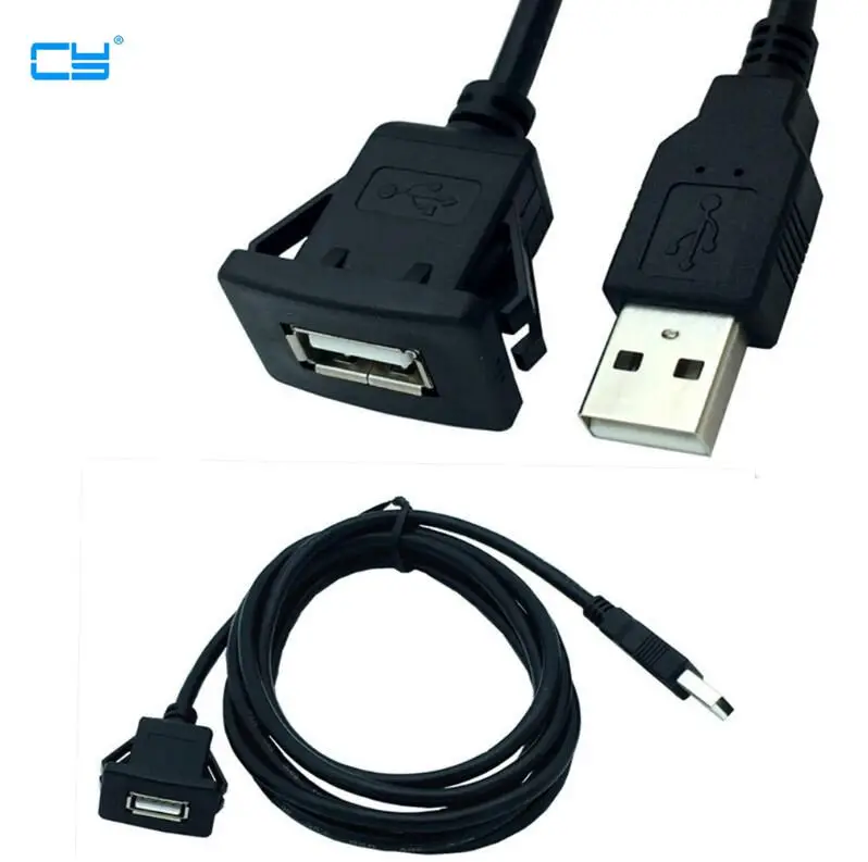 

Кабель-удлинитель с креплением на встраиваемую панель USB для автомобиля, грузовика, лодки, мотоцикла, приборной панели (квадратная головка), ...