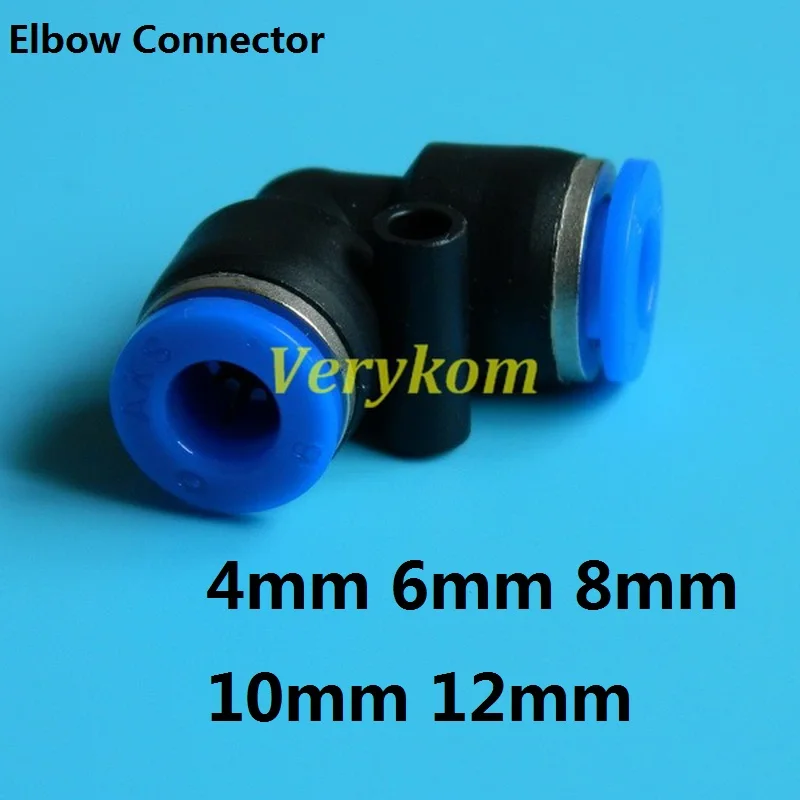 Пластиковый шланг в одно касание L-образный фитинг для воздушного колена 4 мм 6 8 10