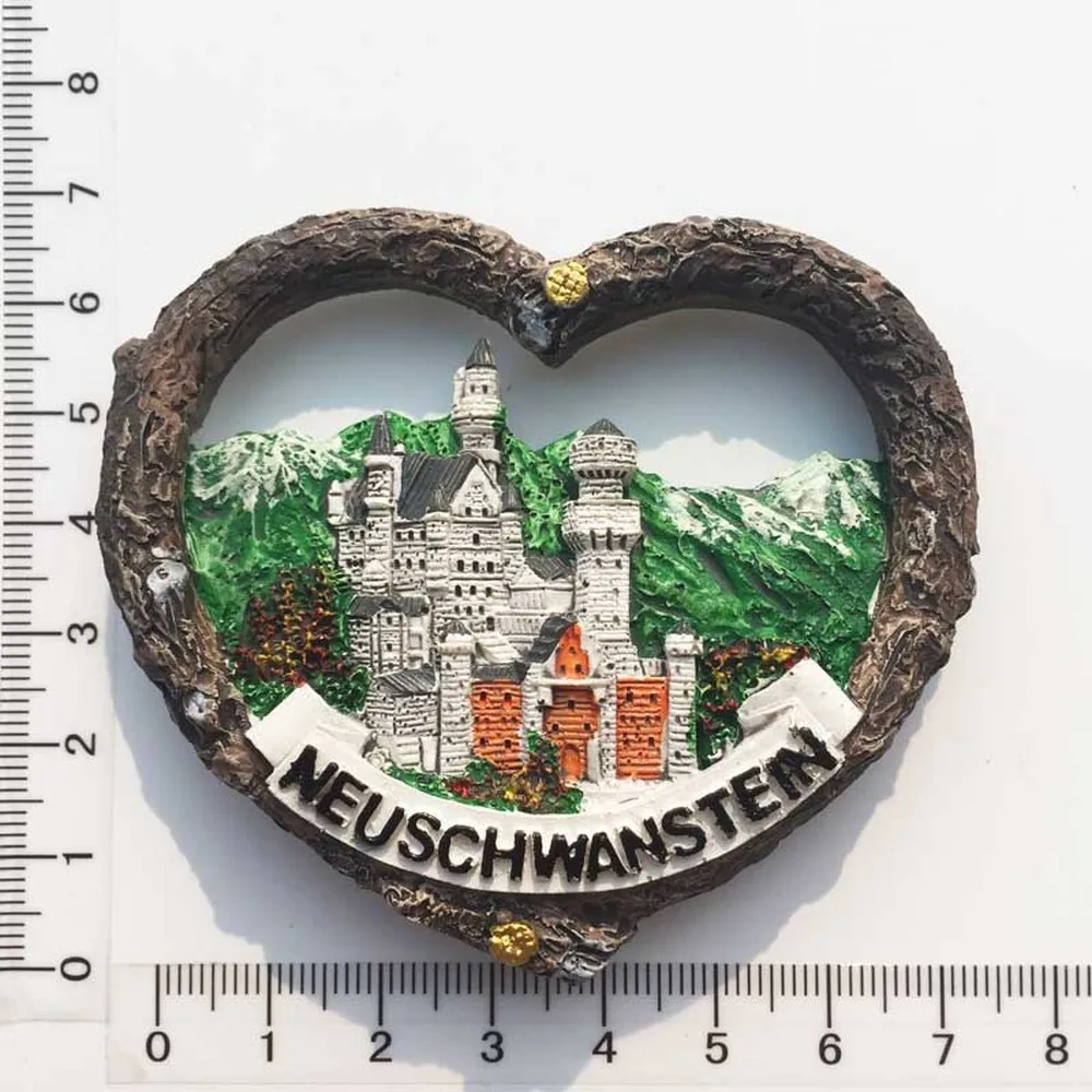 

BABELEMI 1pcs New Germany Bavaria Neuschwanstein Fridge Magnet Tourist Souvenirs Refrigerator Magnetic Stickers Home Decoration