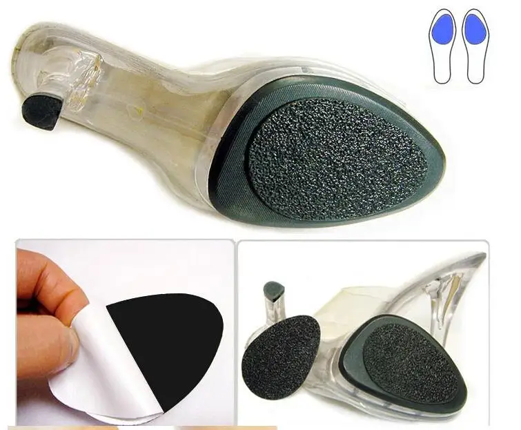 1 пара Нескользящие стельки на высоких каблуках противоскользящие беззвучные