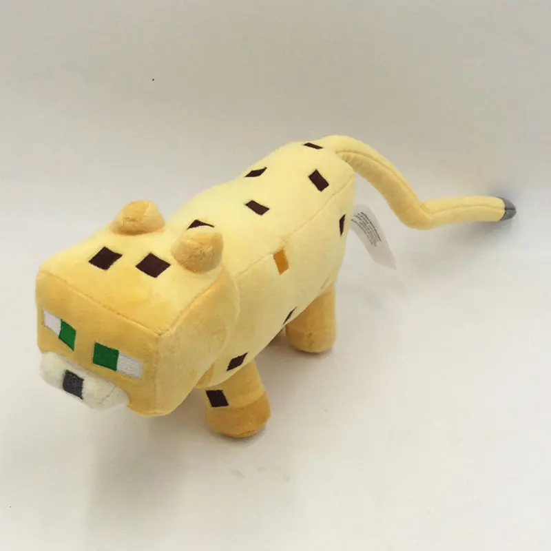 Minecrafted плюшевые игрушки 45 см желтый Minecrafter Ocelot Кот мягкие животные Brinquedos подарки для детей|Персонажи