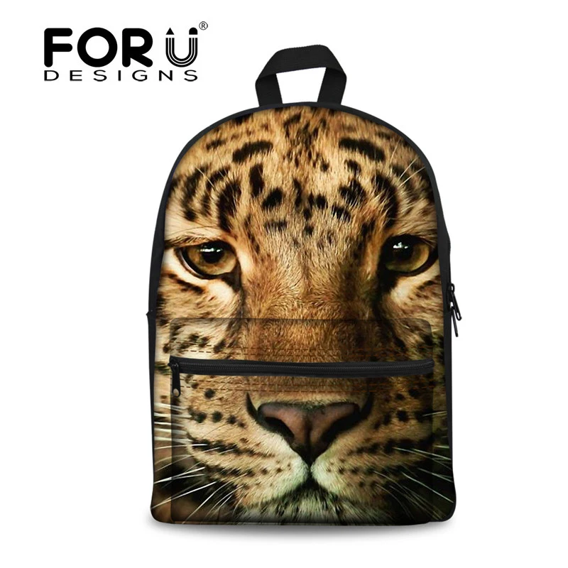 FORUDESIGNS/детские школьные сумки с тигром и котом Книжная сумка животными для
