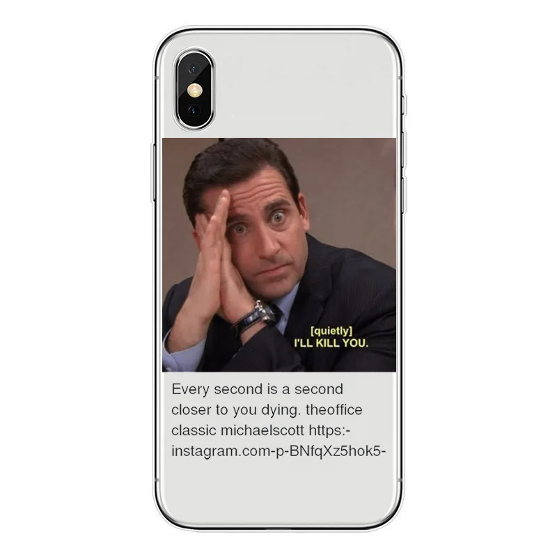 Офис, ТВ-шоу, чехол из мягкого ТПУ, задняя крышка для iphone XS MAX 6 6S 7 8 Plus X XR 5S SE, чехол, чехол для телефона, чехол для Майкла Скотта - Цвет: TPU