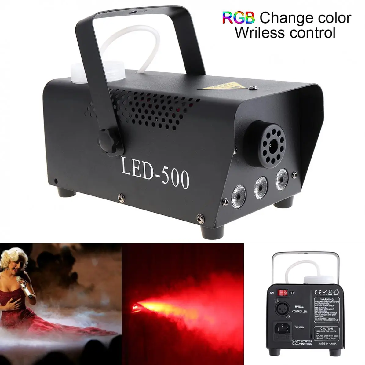 Беспроводной Управление светодиодный 500 Вт RGB Цвет Противотуманные фары