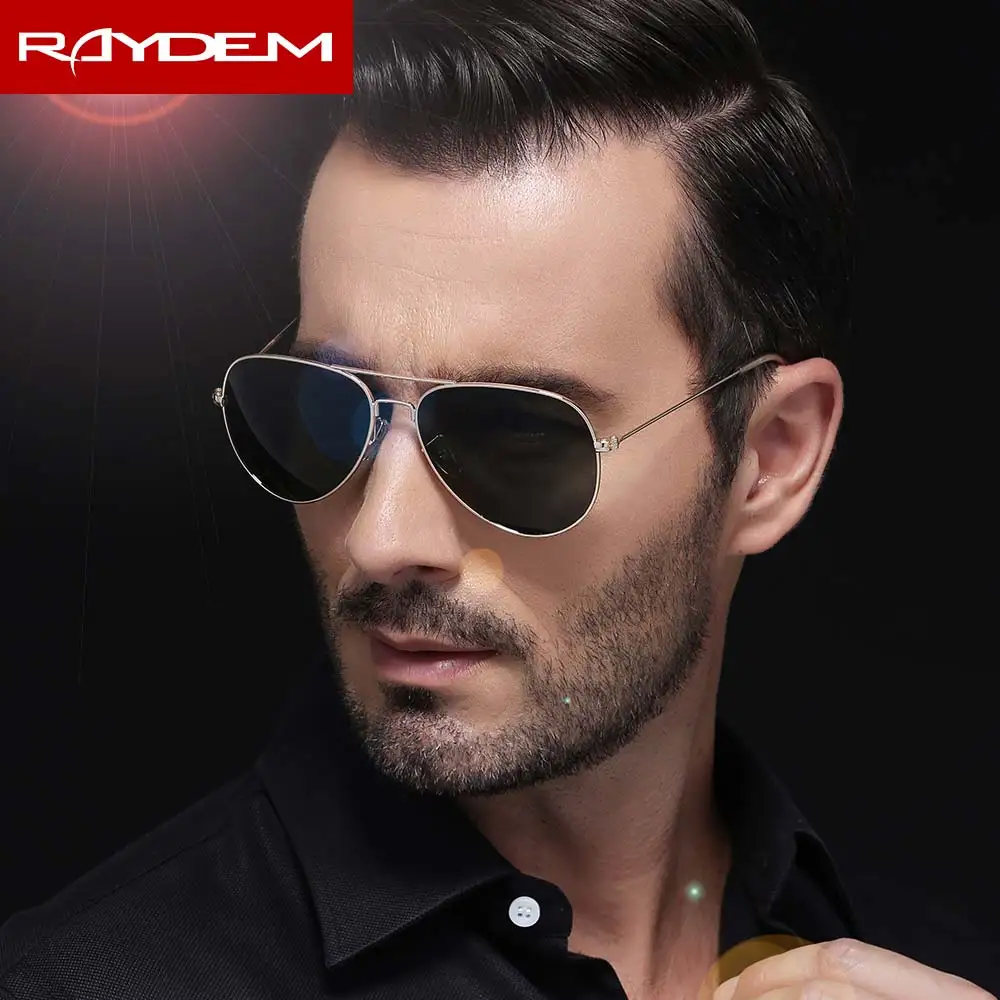 Новинка 2018 солнцезащитные очки Raydem для взрослых из сплава мужские спортивные