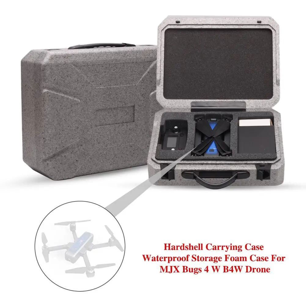Твердый чехол для переноски водонепроницаемый хранения пены MJX Bugs 4 W B4W Drone