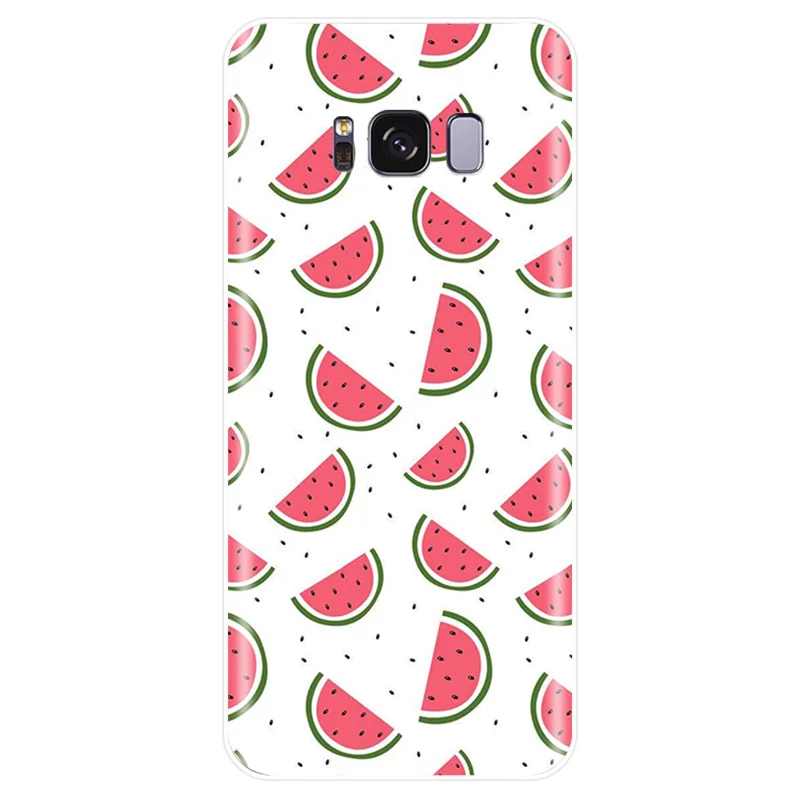 Pretty Fruit Watermelon Cover Soft Silicone TPU Phone Case For Samsung Galaxy NOTE 8 9 S6EDGE S6 S7 S8 S9 S10 PLUS S10E | Мобильные