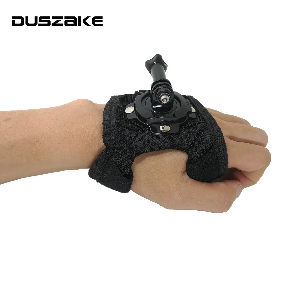 Ручная перчатка Duszake крепление на запястье с вращением 360 градусов для Gopro Hero 5 4 3